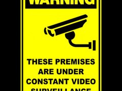 CCTV VIDEO SURVEILLANCE SECURITY SIGN